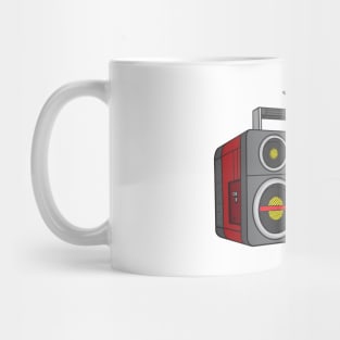 Boombox (Red + Dark Silver Colorway) Analog / Music Mug